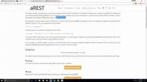 Arduino and the aREST Library
