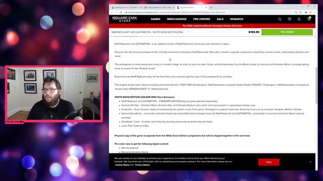 NIER REPLICANT VER.1.22474487139... WHITE SNOW EDITION Announced смотреть онлайн