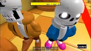 Санс и Папирус против чары