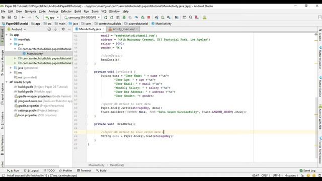 CRUD with Paper DB Part 3