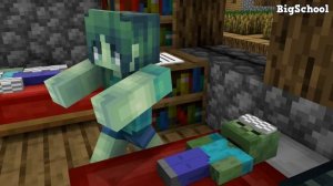 Monster School : Zombie Family SAD Life - Sad Story - Minecraft Animation