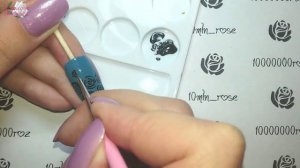 Рисуем гель красками розы + литьё. Объемный рисунок на ногтях | 10000000roz