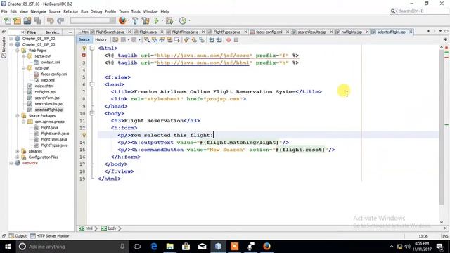 JavaServer Faces(JSF) with projects (Flight Search)_Part_04 смотреть онлайн