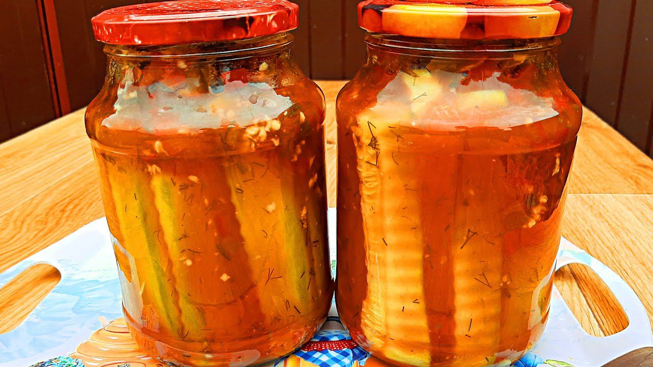 Кабачки на зиму Вкуснейший маринад смотреть онлайн