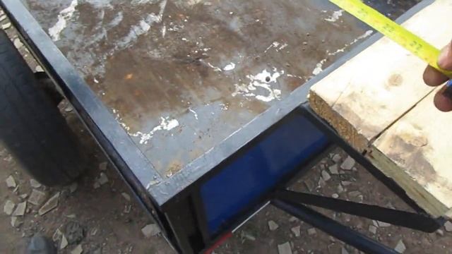 Телега-самосвал для мотоблока из задней балки ваз-2108. Размеры.