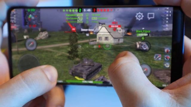 Игровой тест Xiaomi 13 Lite в Tanks Blitz
