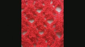 Ажурный узор № 64. Вязание с нуля. Ажурные узоры спицами. Вяжем вместе..mp4