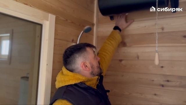 Готовая каркасная баня 6 м в белом цвете смотреть онлайн