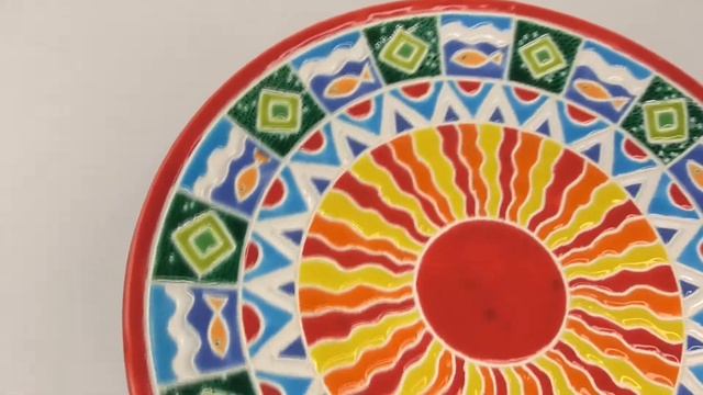Тарелка декоративная, интерьерная на стену "Круг жизни". Decorative ceramic plate.