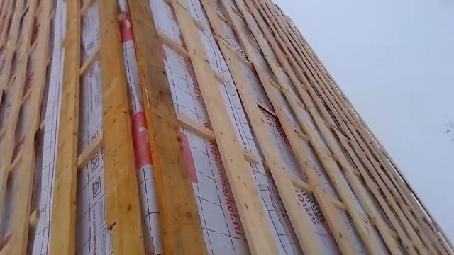 Строительство крыши !обрешетка!2часть!