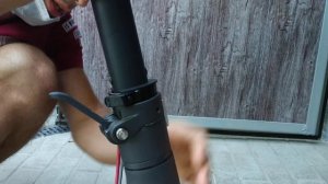 Самокат Xiaomi m 365, устранение скрипа узла складывания,