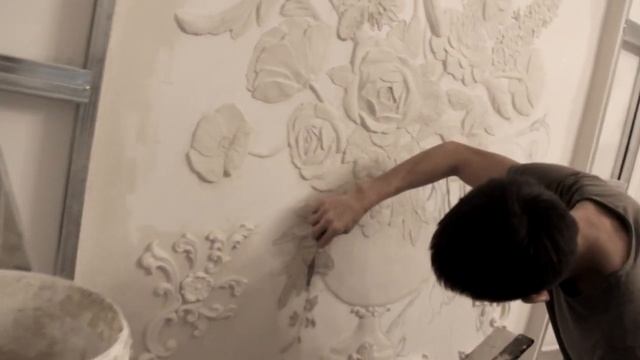 Барельеф цветы ПРОЦЕСС смотреть онлайн