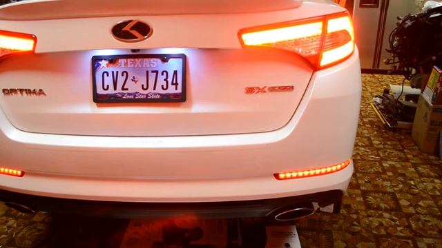 2011 Kia Optima LED Reflectors Brake Tail Lights смотреть онлайн