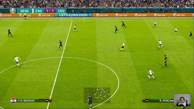 PES 2021 - England vs Croatia - UEFA EURO 2020 - Gameplay Match PC