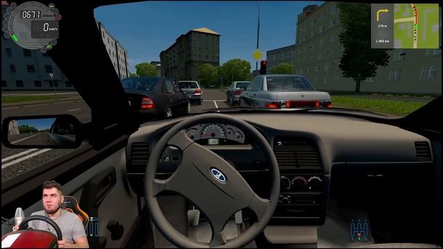 ПОЛИЦЙЕСКАЯ ПОГОНЯ в CITY CAR DRIVING - ВАЗ 21103 ПОГОНЯ ДПС в сити кар драйвинг + руль - МЕХАНИК