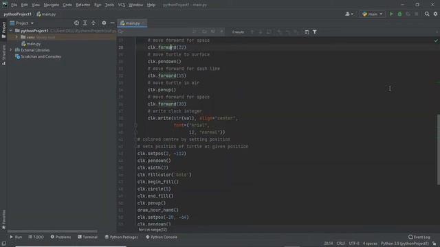 Drawing Analogue Clock using Turtle Python | #python смотреть онлайн