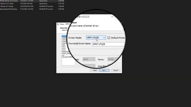 Cài đặt máy in HPRT LPQ80 - Driver máy in mã vạch смотреть онлайн