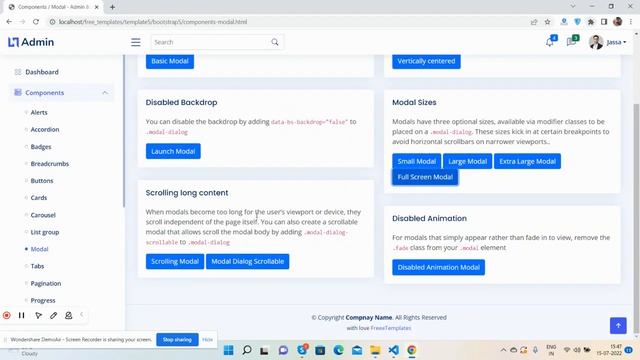 Bootstrap 5 Free Admin Dashboard Template 1 смотреть онлайн