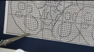 Вышивка крестом, шов назад иголку в вышивке