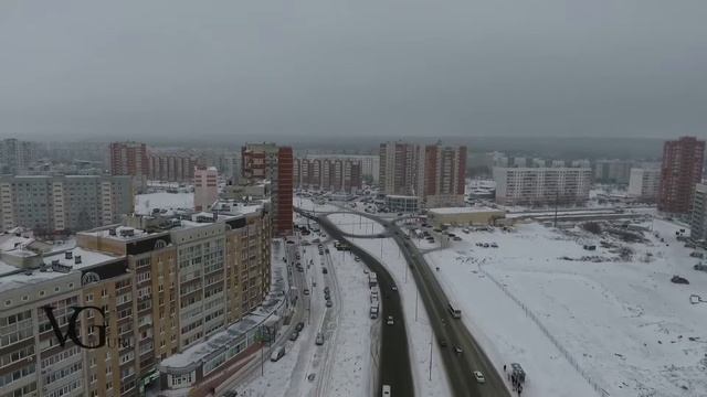 Зимняя Пенза с высоты птичьего полета. Аэросъемка смотреть онлайн