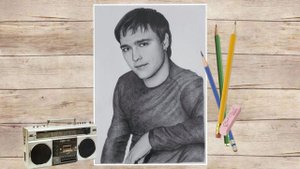 Портрет Юрия Шатунова карандашами @YuriyShatunov
