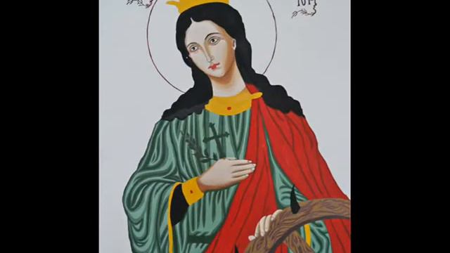 Απολυτίκιο & αυτοδιδασκόμενη αγιογραφία της εικόνας της Αγίας Αικατερίνης 25-11-2014 смотреть онлайн