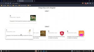 Angular Drag and drop exemplo simples