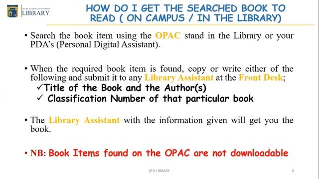 Introduction to ATU Integrated Library System смотреть онлайн