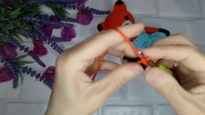 МК Вязаная Лисичка-Люся!!! Часть -1я, голова,ушки,ручки,носик, хвостик, ножки. #вязаныеигрушки