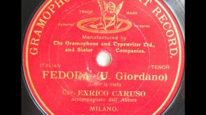 Enrico Caruso sings Tosti's "Addio" (Francesco Paolo Tosti) "Good-bye" December 29, 1910