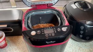 Moulinex / Tefal Bread Maker pain plaisir 31 x 29 x 29 cm Black - Purple unboxing and instructions