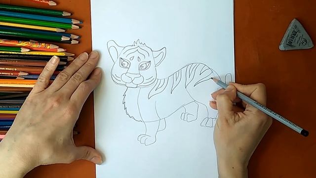 Как нарисовать тигра. Онлайн-школа рисования "Малевашки"