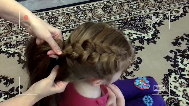 Прическа для девочки за 5 минут