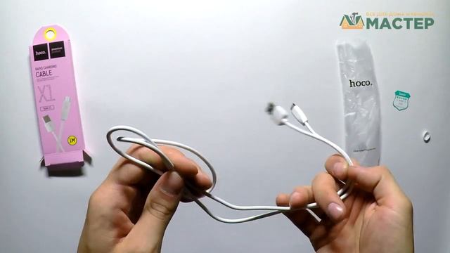 USB кабель белый 1 м Type C Hoco Rapid Charging X1 смотреть онлайн
