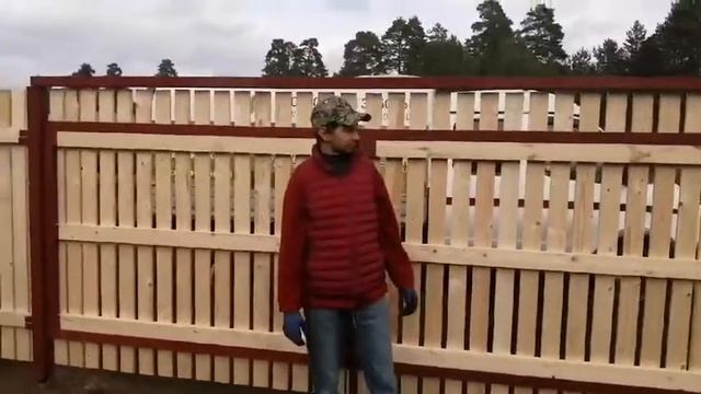 Деревянный забор (отзыв клиента компании Московские заборы) смотреть онлайн