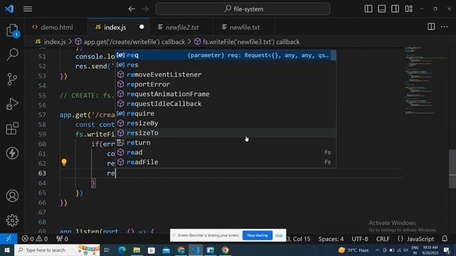 Mastering fs.writeFile() in Node.js | Node.js Interview Questions | Basic-to-Advanced