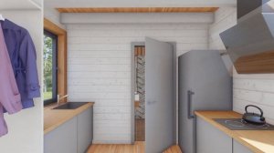 Микро-дом площадью 36 кв.м. (7х3,4м). Скачать бесплатно