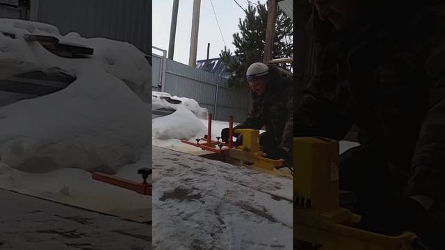 Насадка для цепной пилы для продольного распила бревна. смотреть онлайн