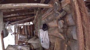 ОБЗОР ИЗБЫ КРЫШИ БАНИ В ТАЙГЕ