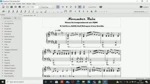 Guns 'N' Roses November Rain Piano Only + Sheet Music (BEST VERSION!!)
