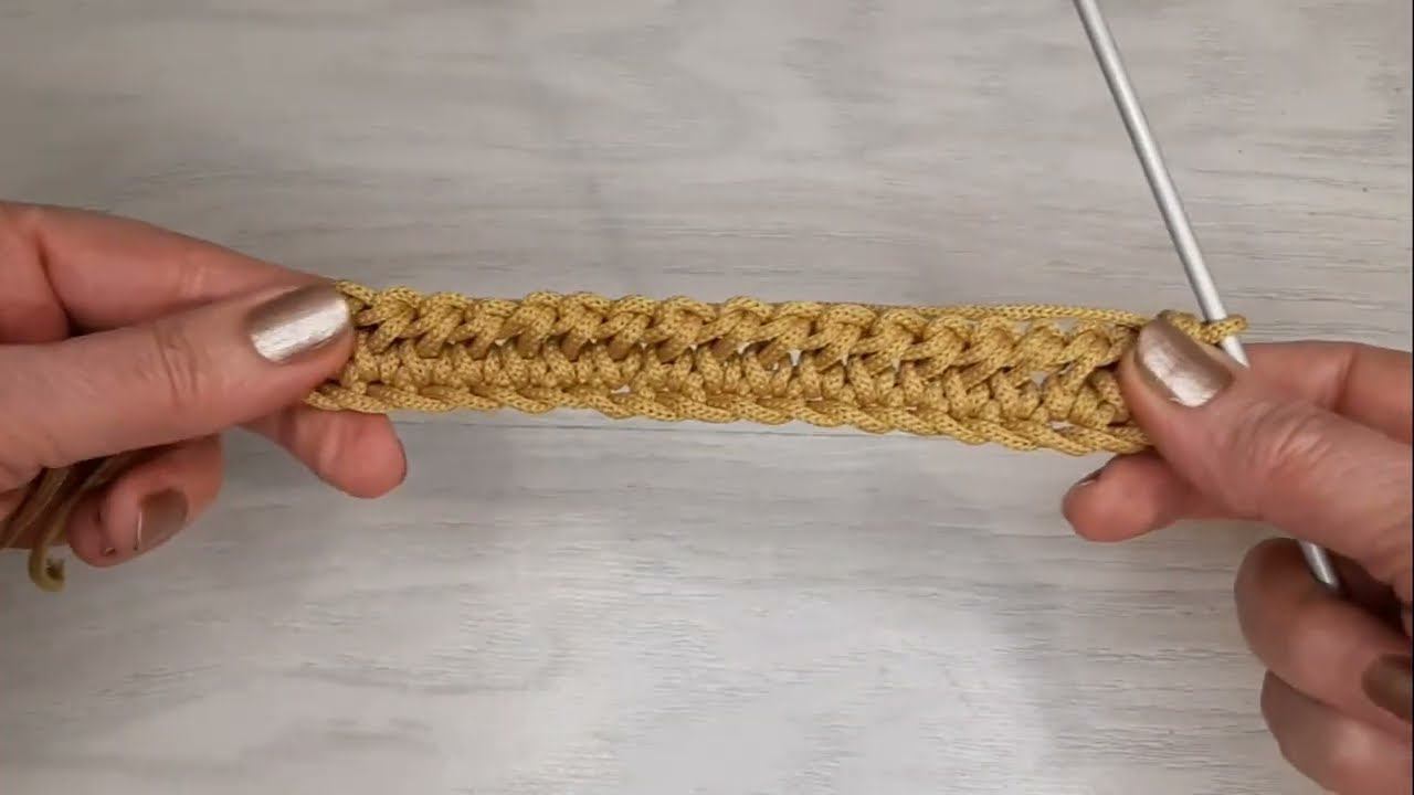 Новинка!!! Узор тунисским крючком. смотреть онлайн