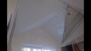 Натяжной потолок на мансарде