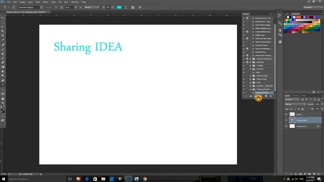 Text long shadow Tutorial in Photoshop Action free download part 1 смотреть онлайн