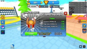 How To Get Flame Helmet in PUSH SIMULATOR (ROBLOX FREE LIMITED UGC ITEMS)