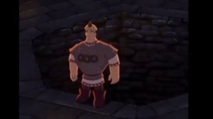 Алеша Попович прыгает в яму мем |Три богатыря