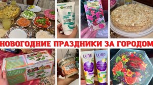 НОВОГОДНИЕ ПРАЗДНИКИ ЗА ГОРОДОМ😍 НОВОГОДНИЙ СТОЛ✅ ПОСАДИЛИ РАССАДУ ГЕРАНИ🔥 по МАГАЗИНАМ🤩 ПОКУПКИ