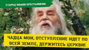 "Отступление идет по всей земле, держитесь церкви, чадца мои! И помните о цели жизни" - старец Иоанн