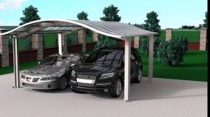 Навес для машины в загородном доме. Строительство, проектирование и отделка коттеджей