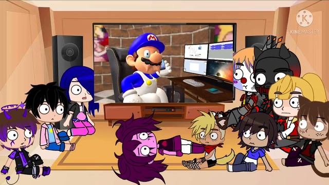 Fandoms crew react to Mario plays fnaf смотреть онлайн