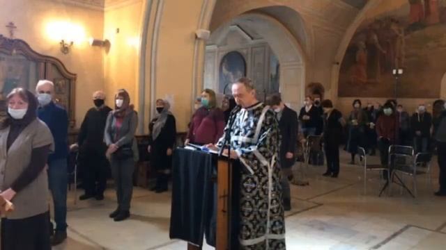 Великая Среда. Утреня, Часы и Литургия Преждеосвященных Даров. Среда. 28 апреля, в 8:30 ч. смотреть онлайн